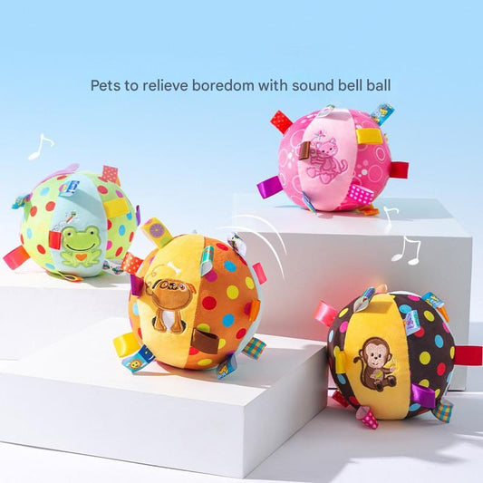 Durable Dog Training Interactive Ball with Sensory Tags(Blue Star Bear)