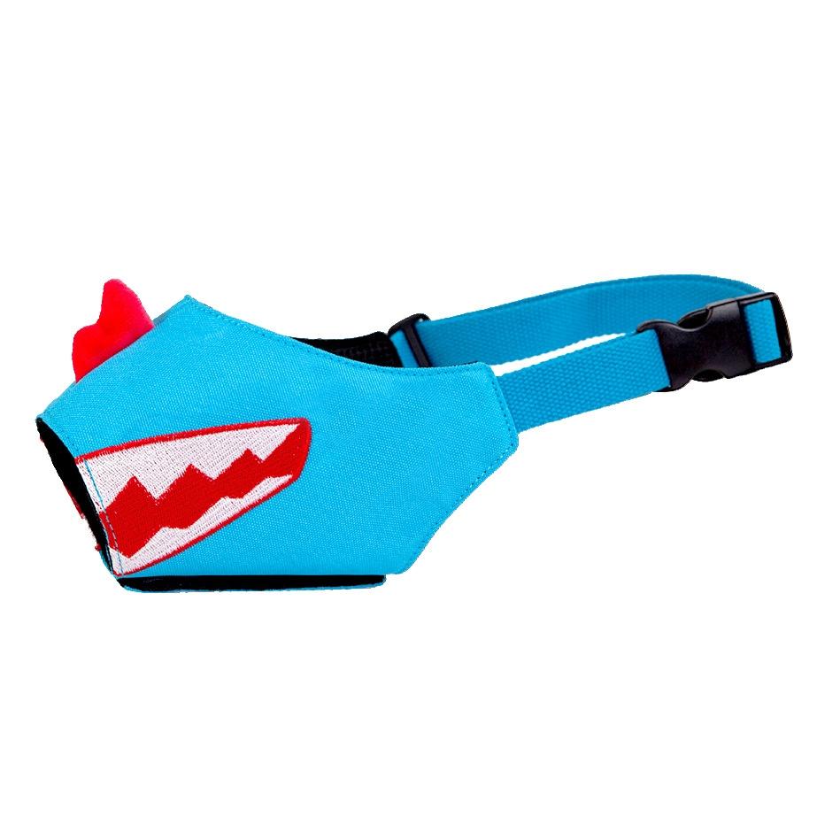 Cartoon Dog Mouth Cover Anti-Bite Nylon Dog Mask - Size L - Yellow - S