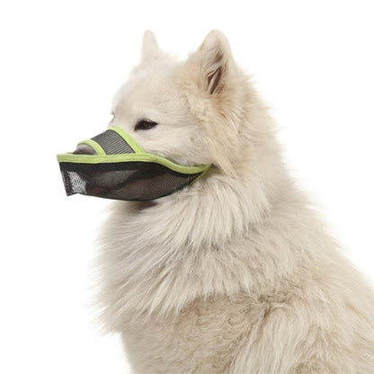 Dog Mouth Cover Anti-Bite Mesh Dog Mouth Cover Medium And Large Dogs Anti-Drop Mask Xl - Black