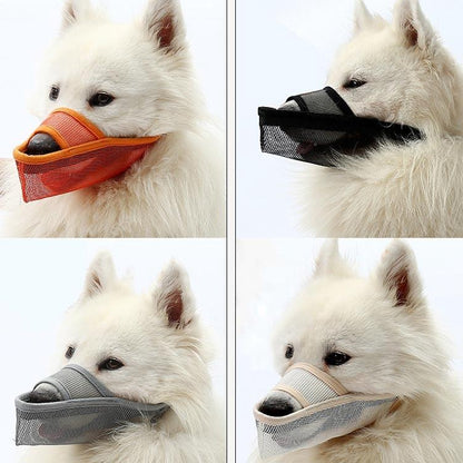 Dog Mouth Cover Anti-Bite Mesh Dog Mouth Cover Medium And Large Dogs Anti-Drop Mask Xl - Black