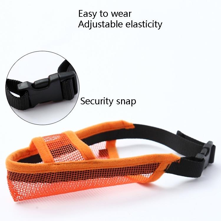 Dog Mouth Cover Anti-Bite Mesh Dog Mouth Cover Medium And Large Dogs Anti-Drop Mask S - Green