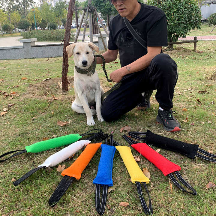 Black Durable 2-Pack Tug-of-War Dog Training Toy - Tear-Resistant, Safe & Interactive for All Breeds