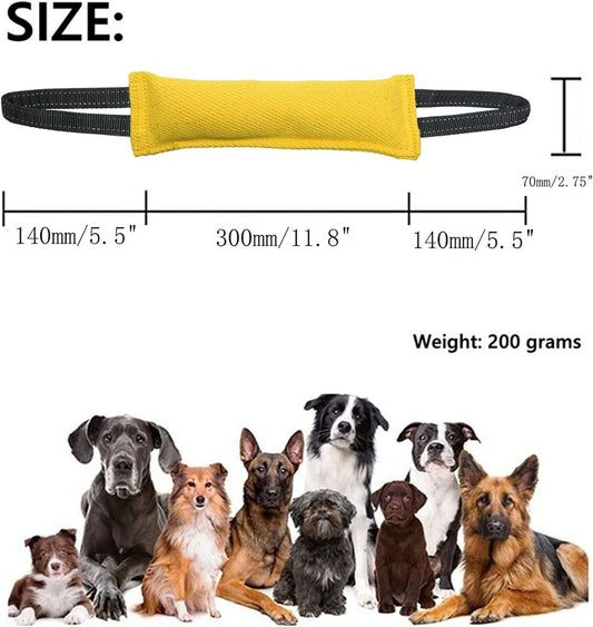 Red Durable 2-Pack Tug-of-War Dog Training Toy - Tear-Resistant, Safe & Interactive for All Breeds