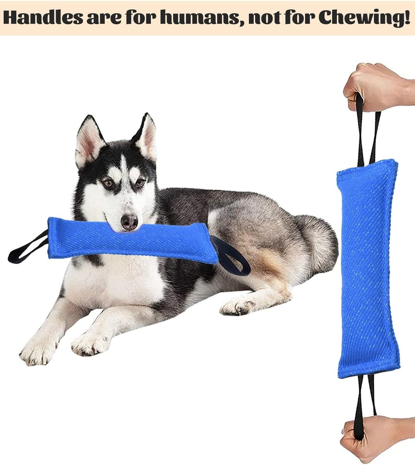 Orange Durable 2-Pack Tug-of-War Dog Training Toy - Tear-Resistant, Safe & Interactive for All Breeds