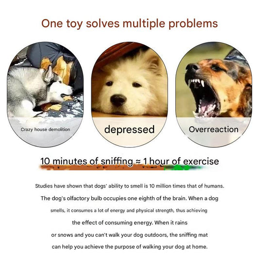 Interactive Dog Snuffle Ball Toy - Puzzle Treat Dispenser with Squeaker, green